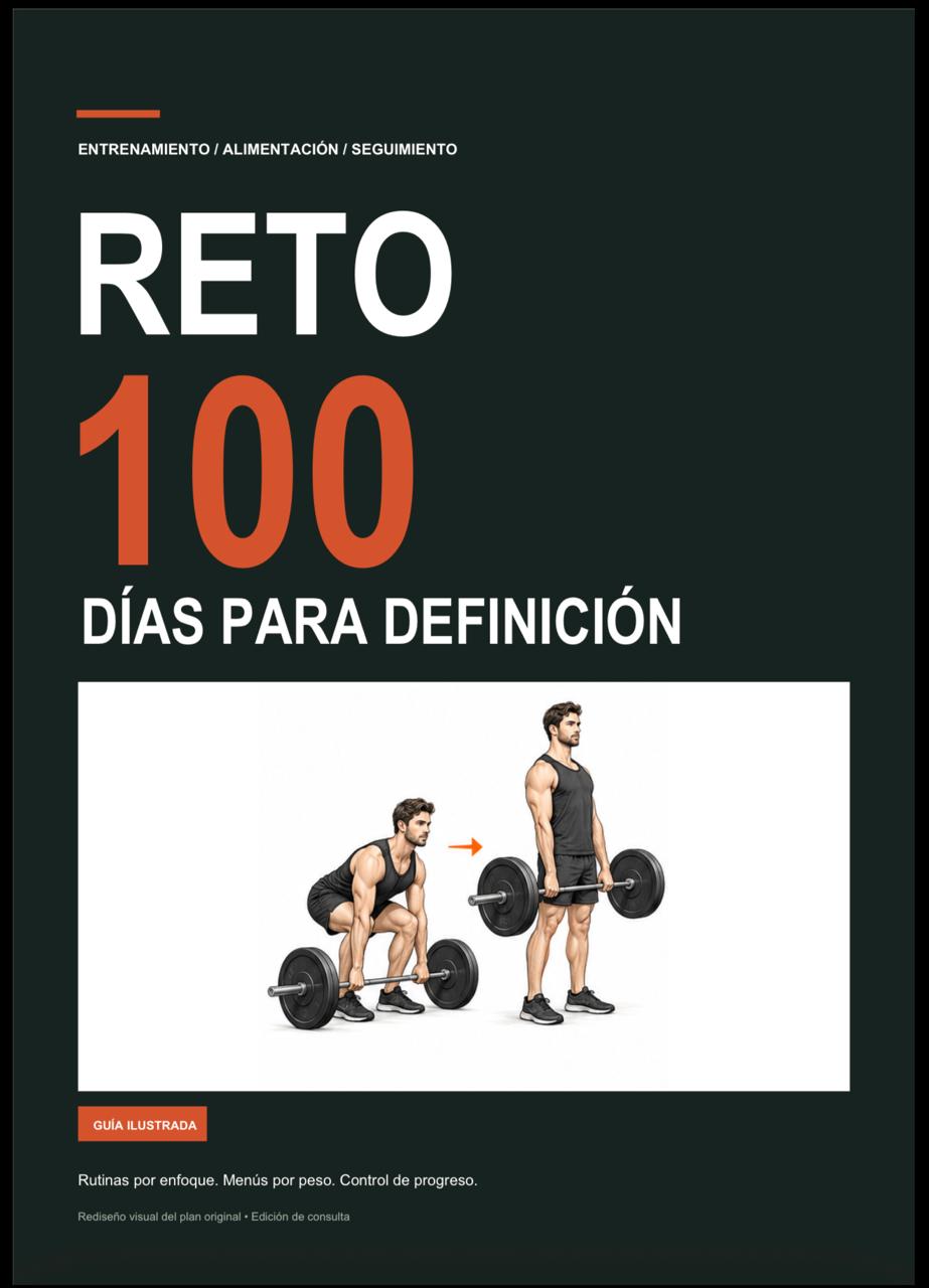 Portada del manual Reto 100 días para definición